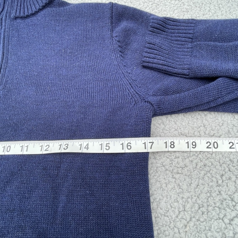 Patagonia Sweaters Mens XS Navy Blue Merino Wool 1/4 Zip Knit Pullover Cozy - Picture 9 of 14